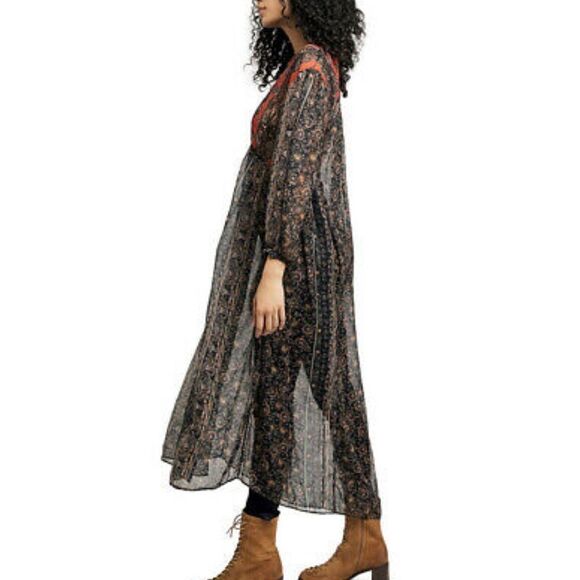 Free People Movement by Free People Flowing Printed Maxi Top Tunic Dress - Picture 6 of 14